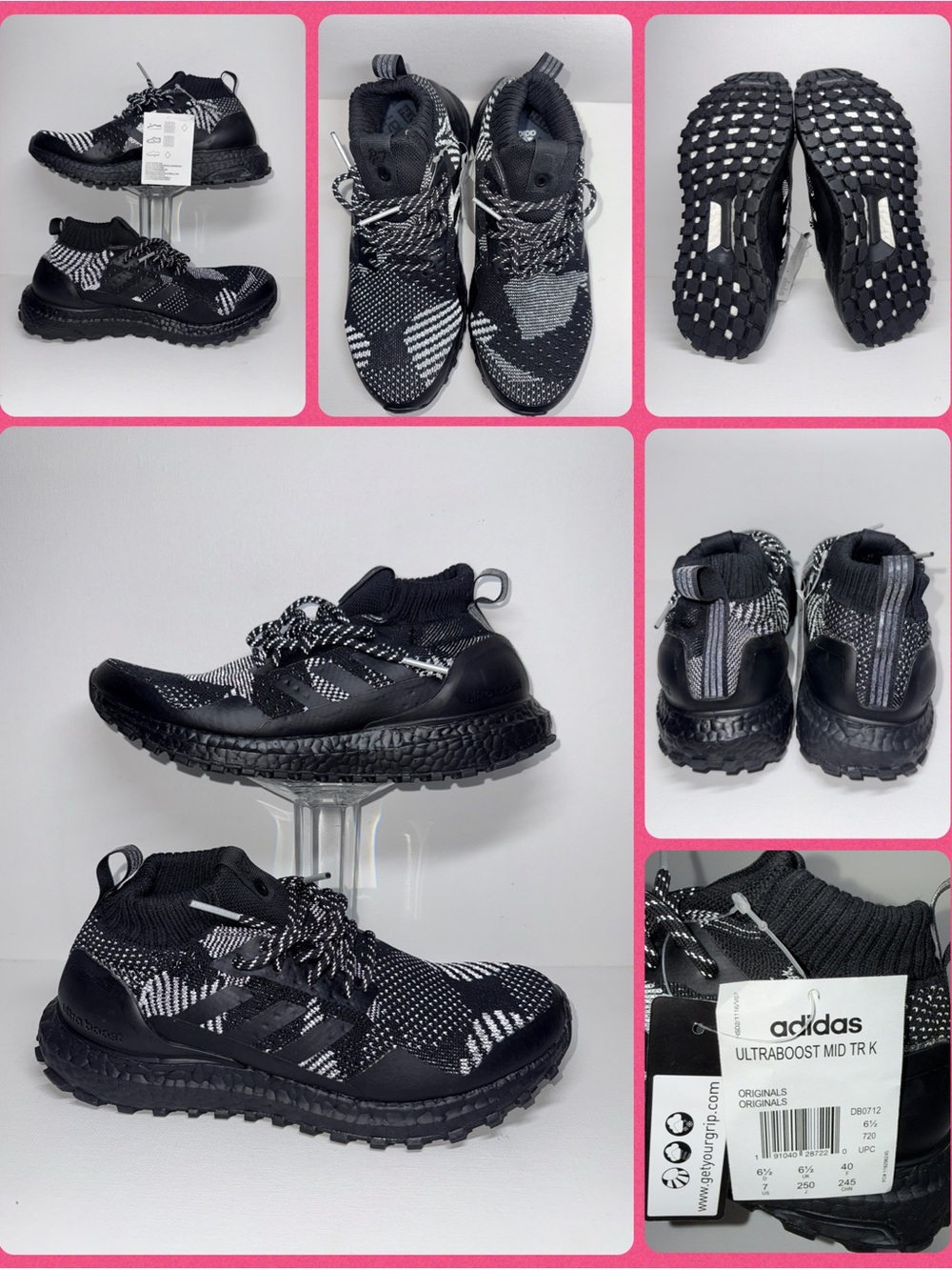 ADIDAS X KITH X NONNATIVE 3M ULTRA MID- Running Shoes - Black/White